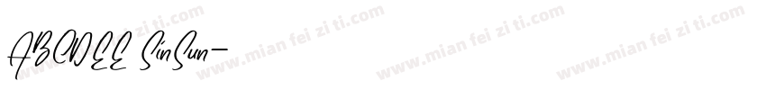 ABCDEE SinSun字体转换